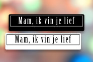 Vin je lief